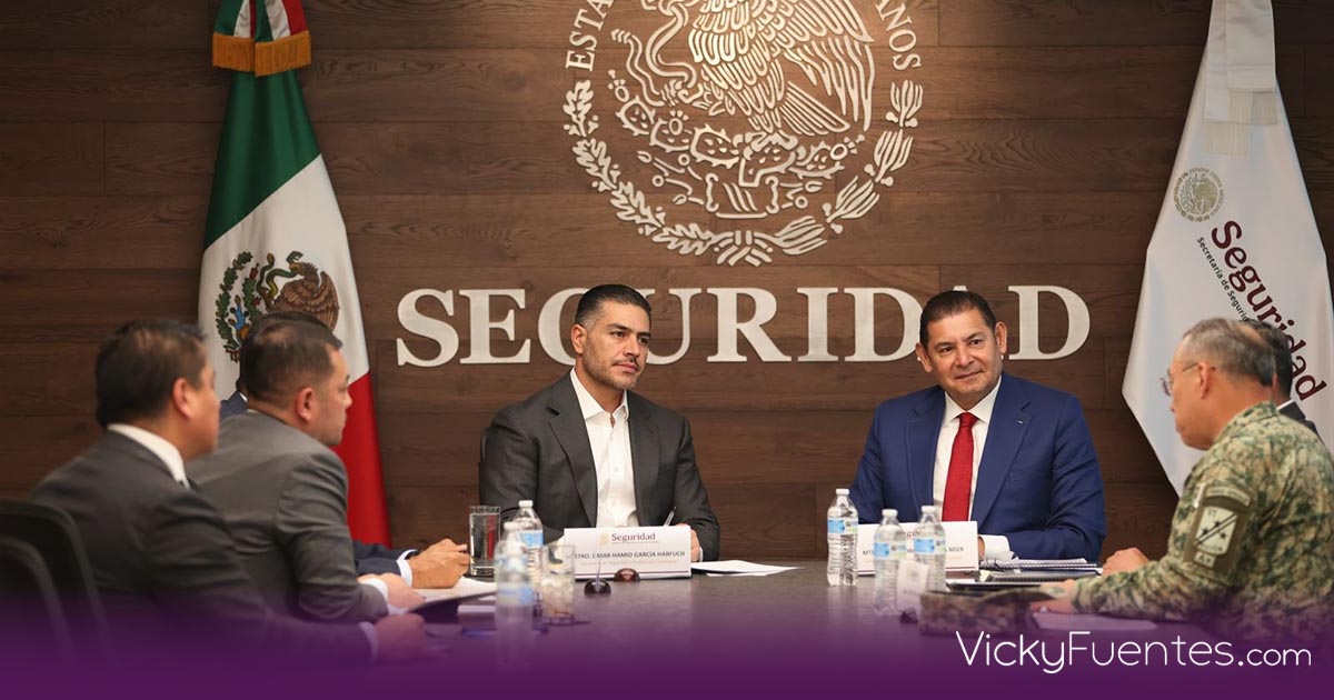 Armenta y García Harfuch refuerzan la seguridad en Puebla con nueva estrategia