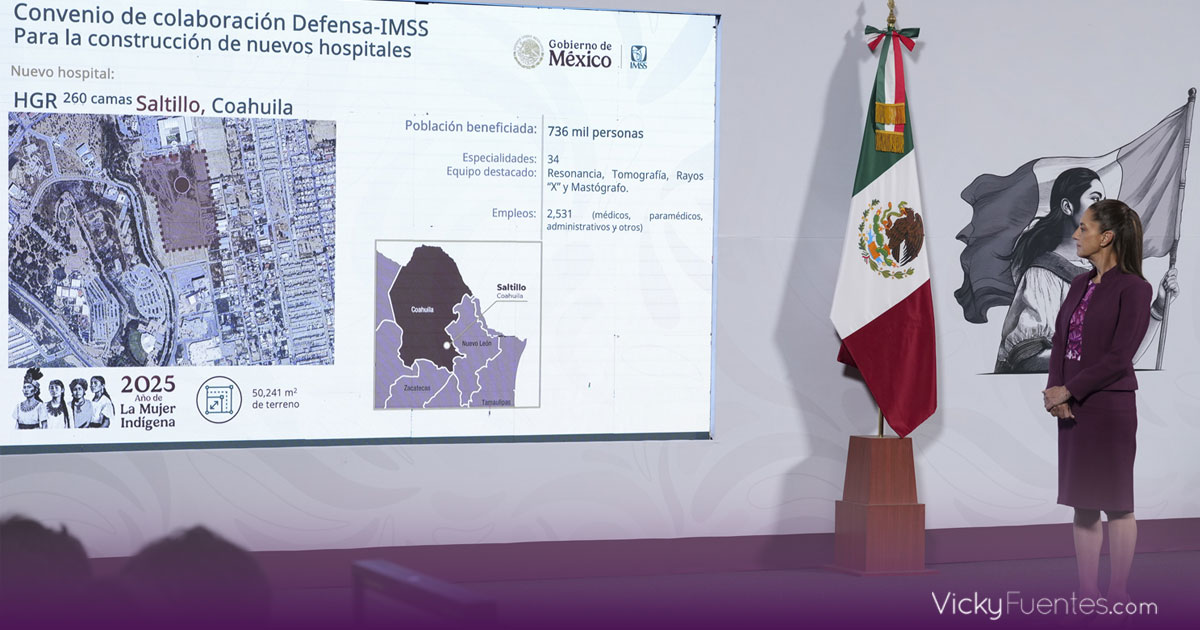 Claudia Sheinbaum anuncia la construcción de siete hospitales del IMSS para 2.9 millones de personas