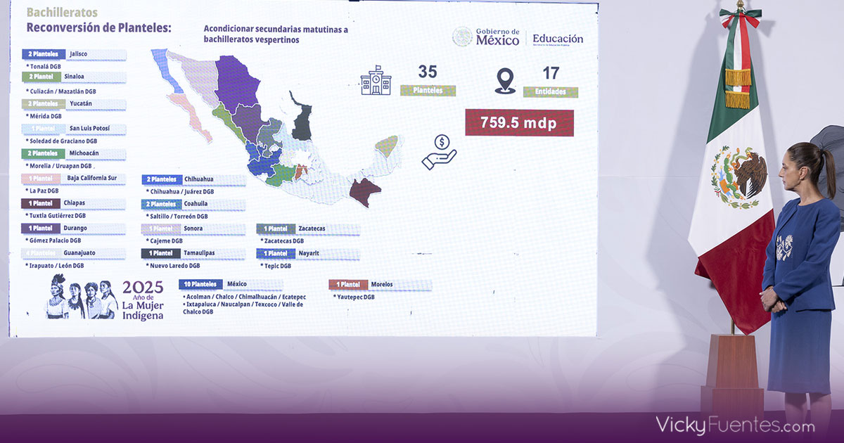 Claudia Sheinbaum anuncia la creación de nuevas preparatorias y ampliación de planteles en México