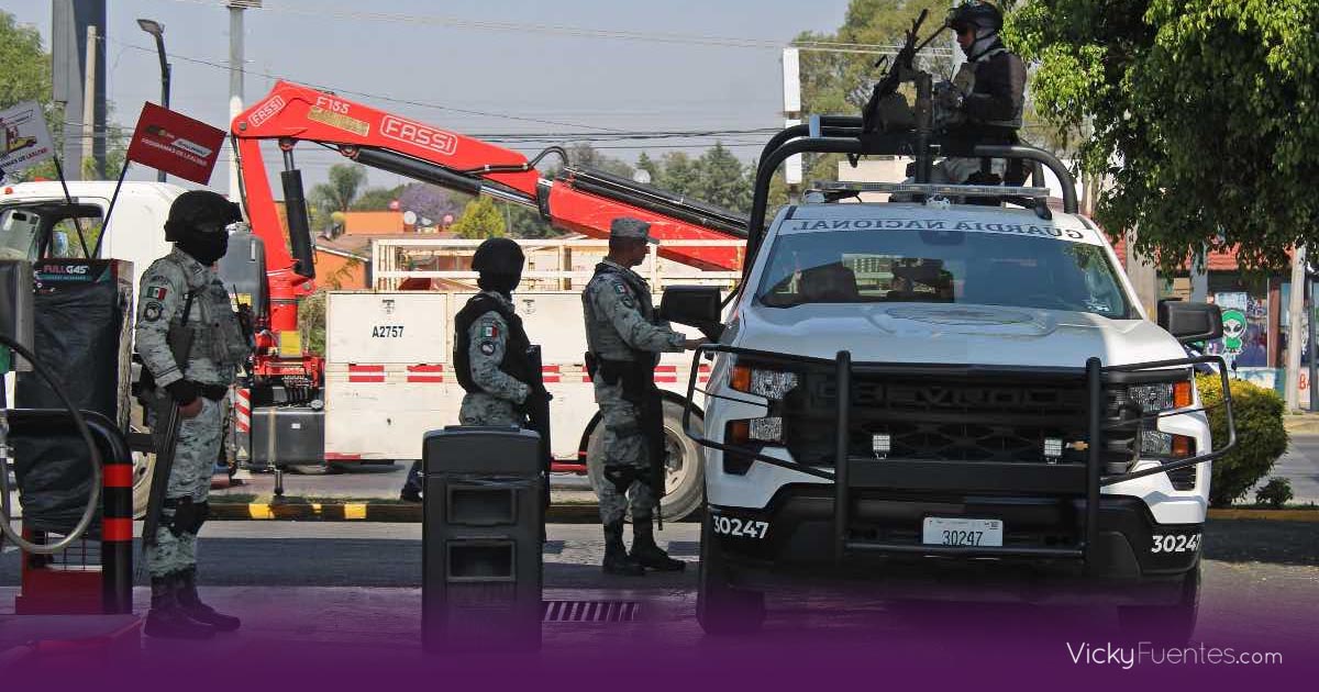 Operativo en gasolineras de Puebla: Pemex y Guardia Nacional detectan combustible adulterado