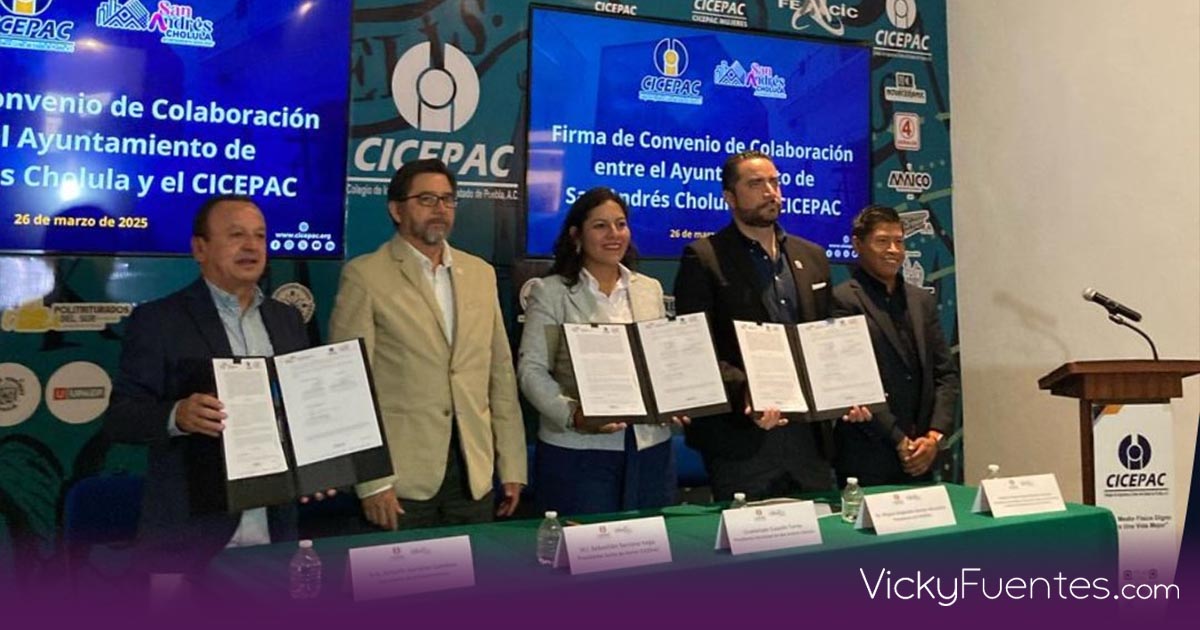 San Andrés Cholula y CICEPAC firman convenio para impulsar infraestructura urbana sostenible
