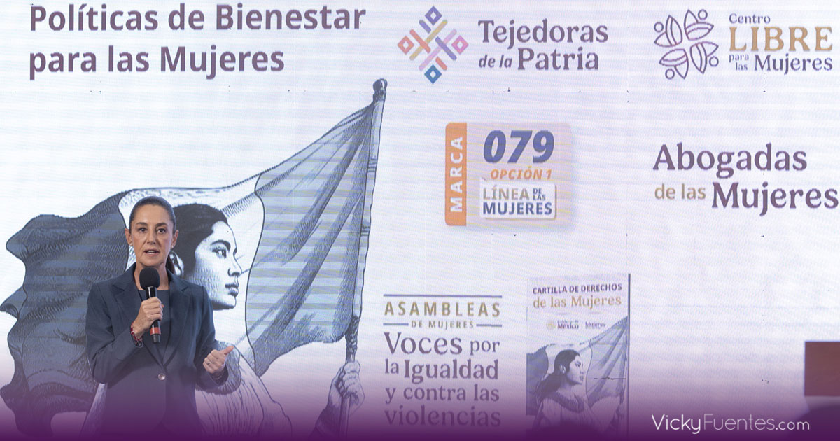 Claudia Sheinbaum lanza Red de Tejedoras y centros de apoyo para mujeres