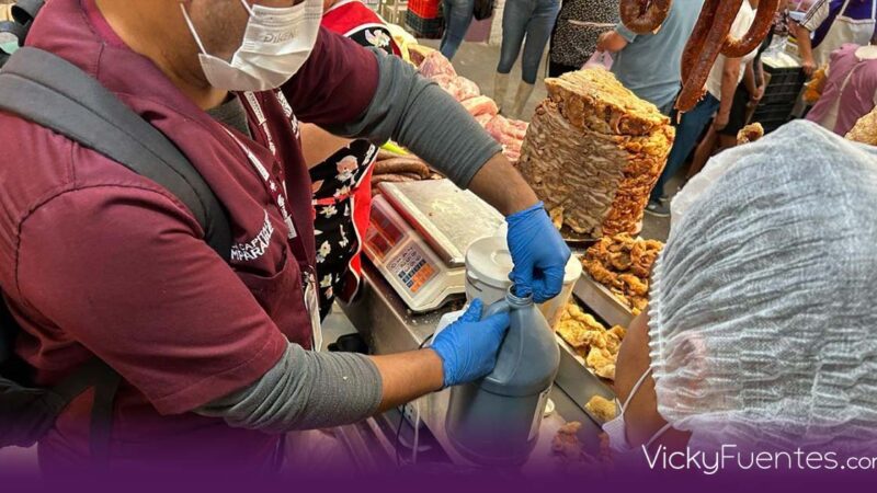 Decomisan carne en mal estado y clausuran local en mercado Emiliano Zapata de Puebla