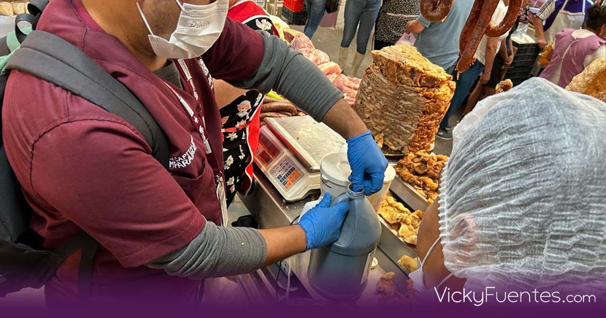 Decomisan carne en mal estado y clausuran local en mercado Emiliano Zapata de Puebla