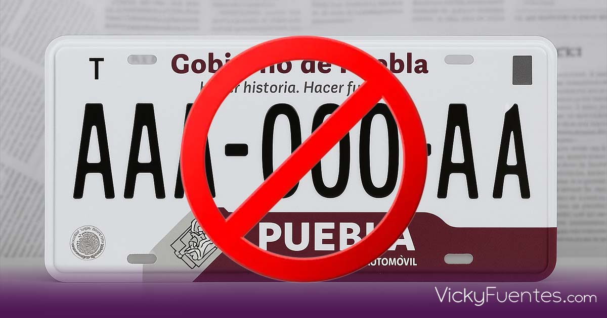 Gobierno de Puebla desmiente reemplacamiento obligatorio para vehículos particulares