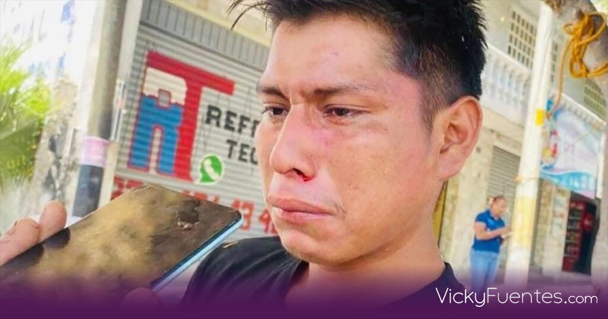 Fiscalía impone medidas cautelares a pareja que golpeó a joven frutero en Tehuacán