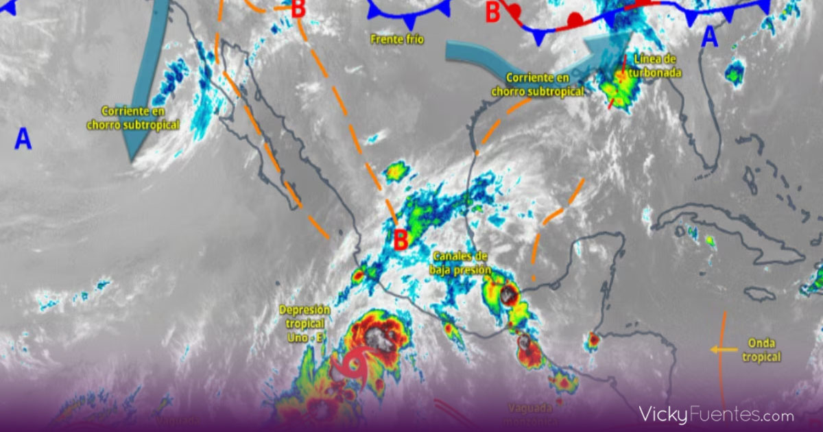 Tormenta Alvin dejará lluvias intensas en Puebla y zonas del centro del país