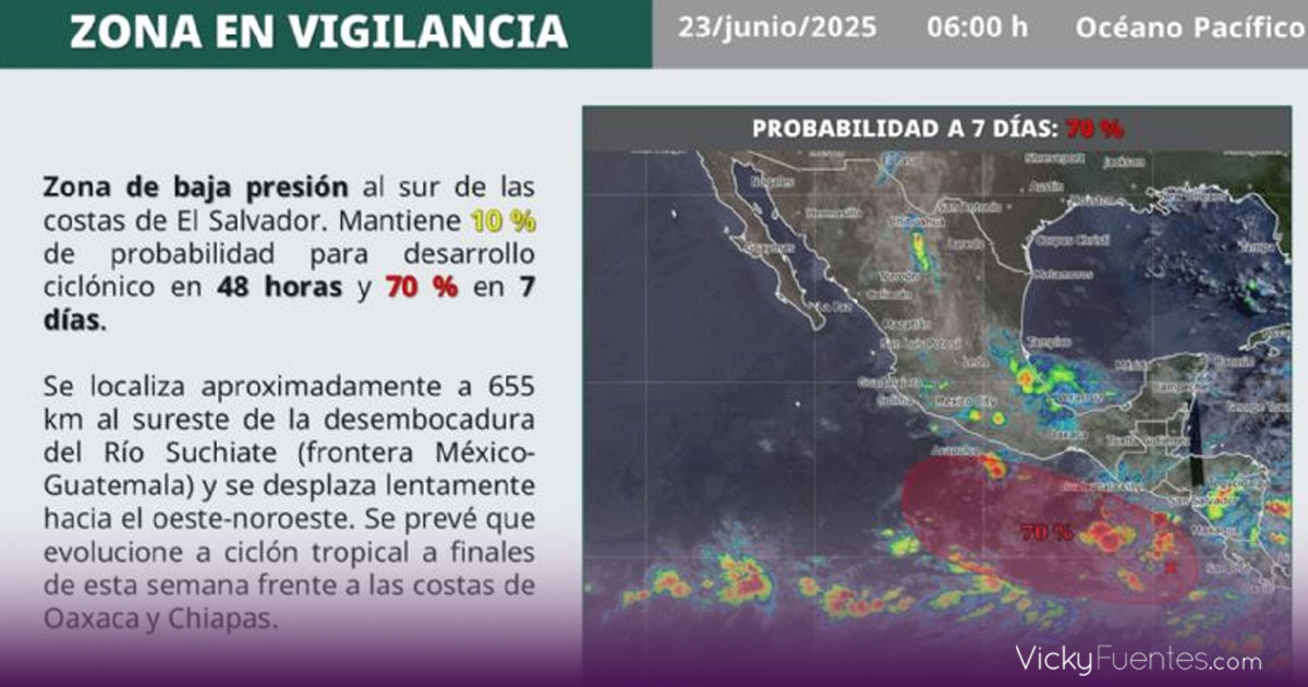 Flossie podría convertirse en ciclón tropical y provocar lluvias intensas en el sur y centro de México