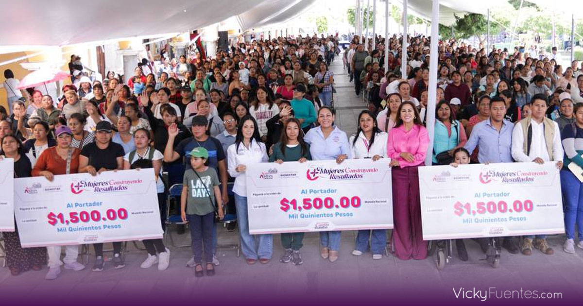 Lupita Cuautle entrega apoyos y capacitación a mil mujeres en San Andrés Cholula