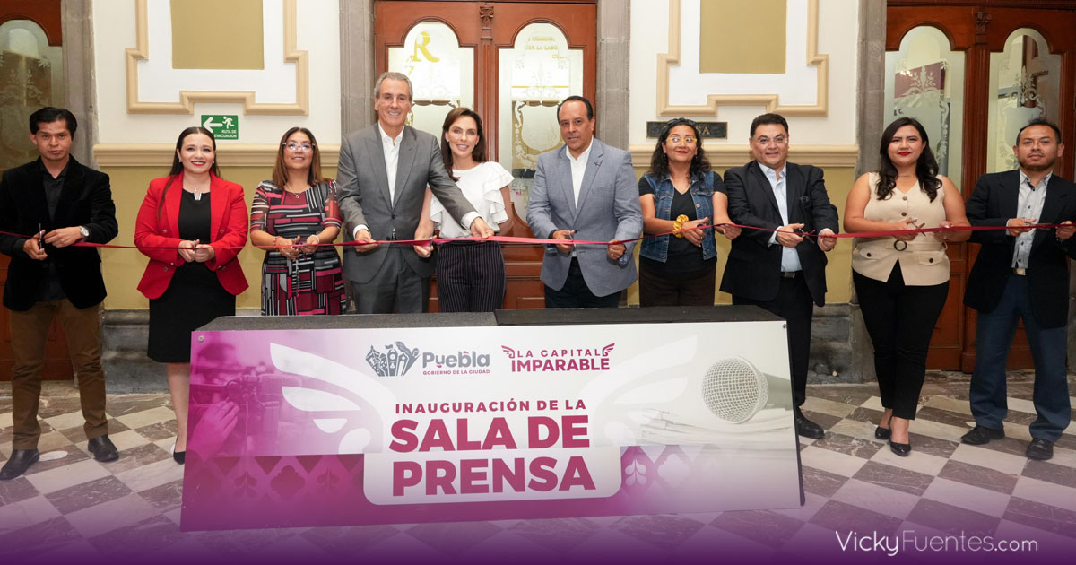 Pepe Chedraui inaugura sala de prensa para fortalecer la libertad de expresión en Puebla