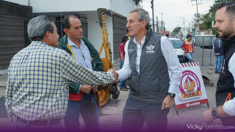 Refuerza Pepe Chedraui campaña de bacheo en Puebla con 50 mil reparaciones