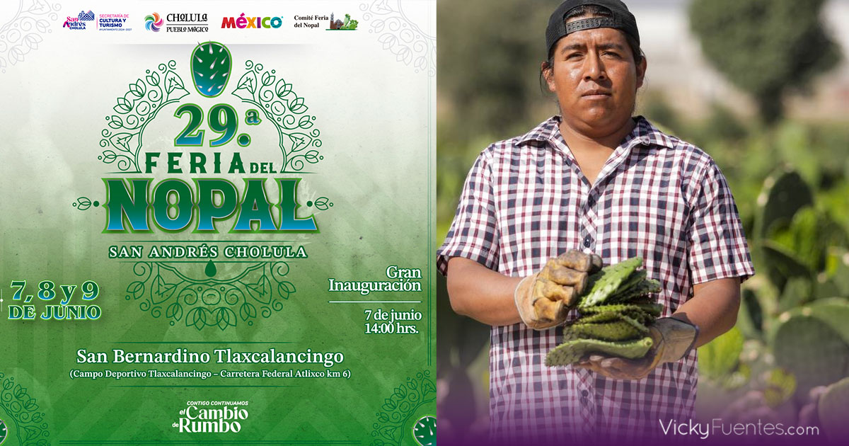 Último día de la Feria del Nopal 2025 en Tlaxcalancingo: aprovecha gastronomía, cultura y talleres