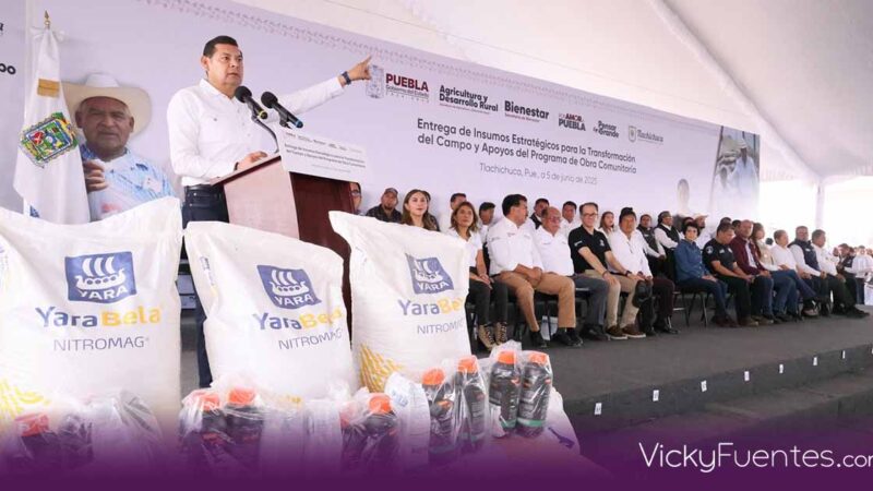 Desarrollo comunitario y agrícola, prioridad del gobierno de Puebla