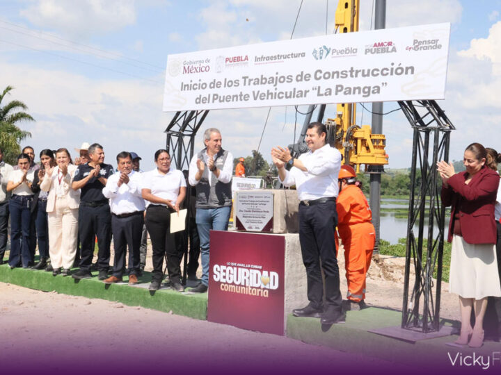 Alejandro Armenta inaugura Puente La Panga para mejorar movilidad y seguridad en Puebla