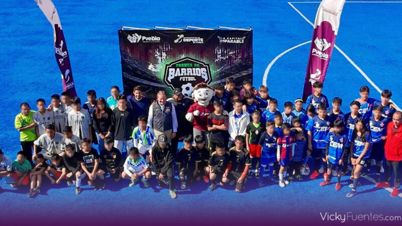 Arranca en Puebla el Torneo de Barrios de Futbol 7 con más de 23 equipos infantiles