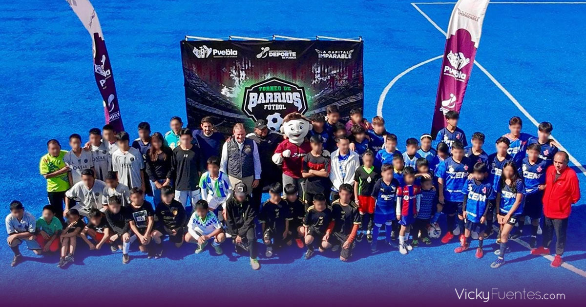 Arranca en Puebla el Torneo de Barrios de Futbol 7 con más de 23 equipos infantiles