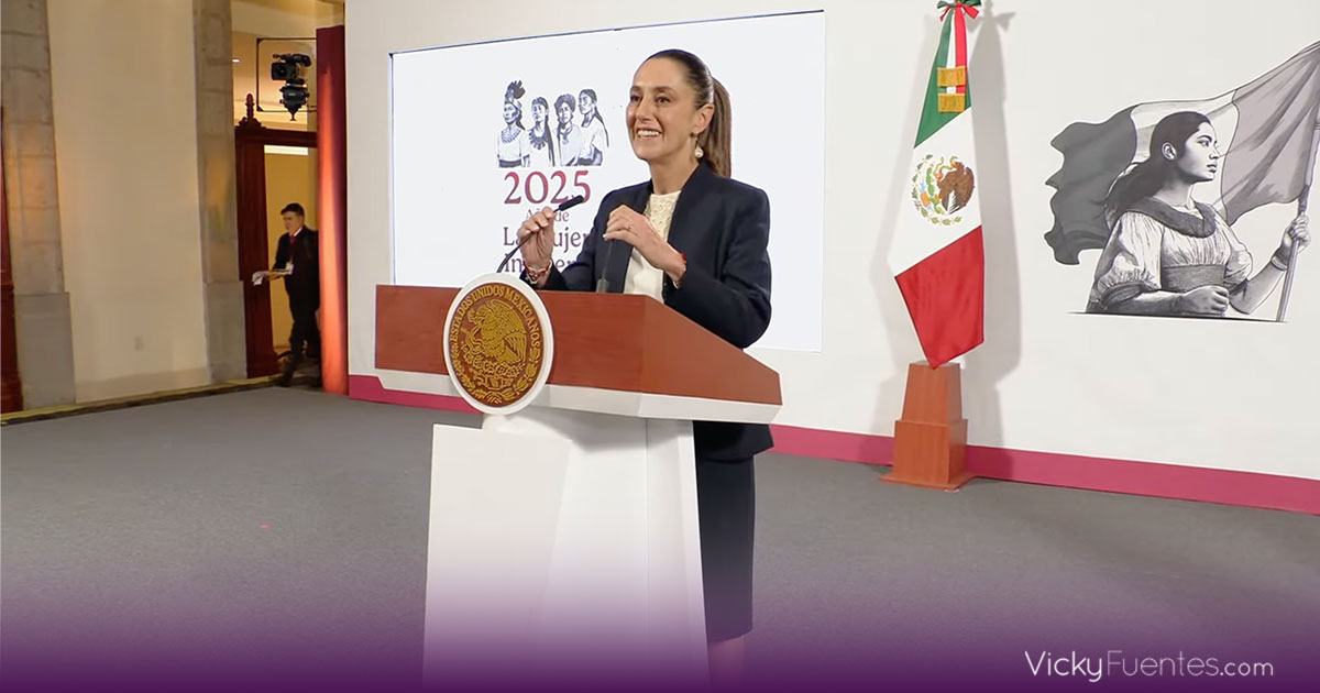 Claudia Sheinbaum celebra que FMI corrigió pronóstico y ve crecimiento en economía mexicana