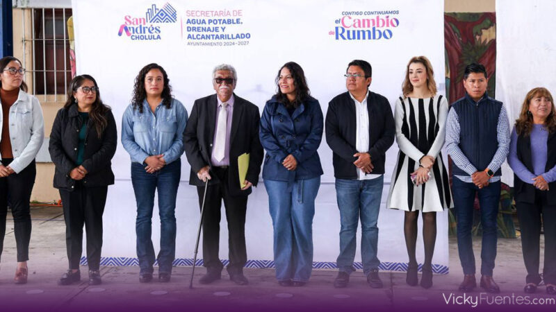 Entregan sistema de captación pluvial a primaria en San Andrés Cholula