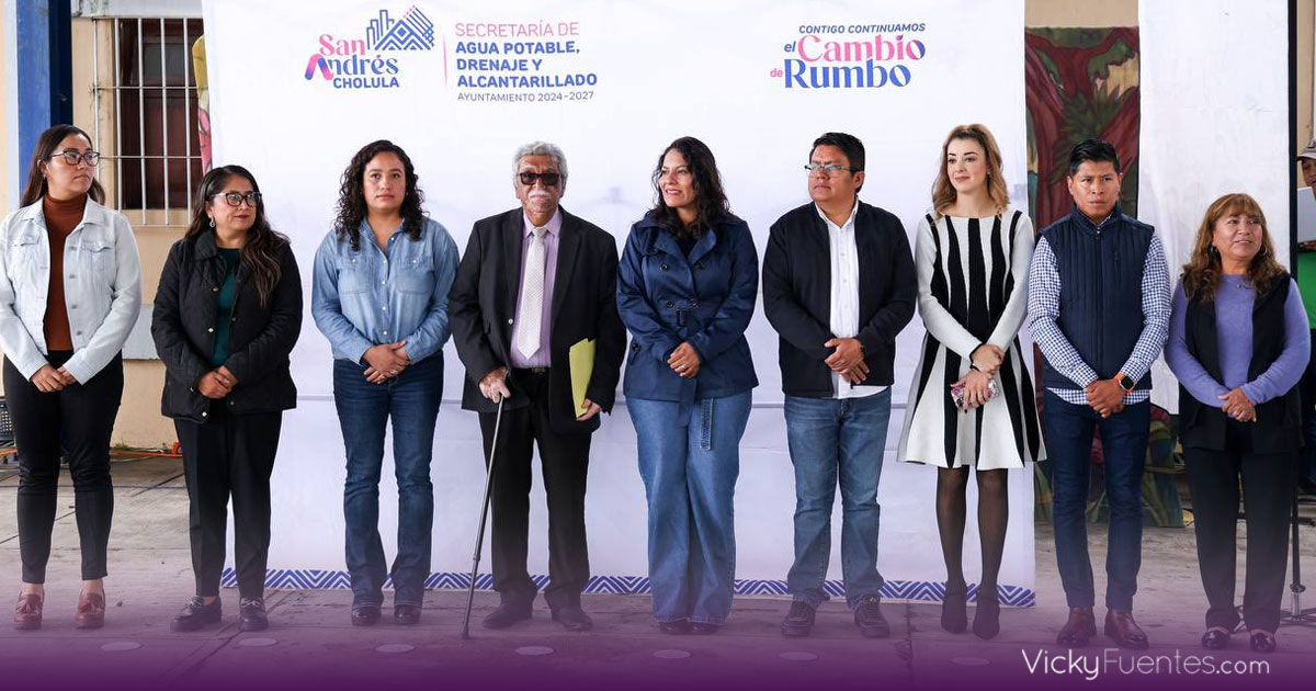 Entregan sistema de captación pluvial a primaria en San Andrés Cholula