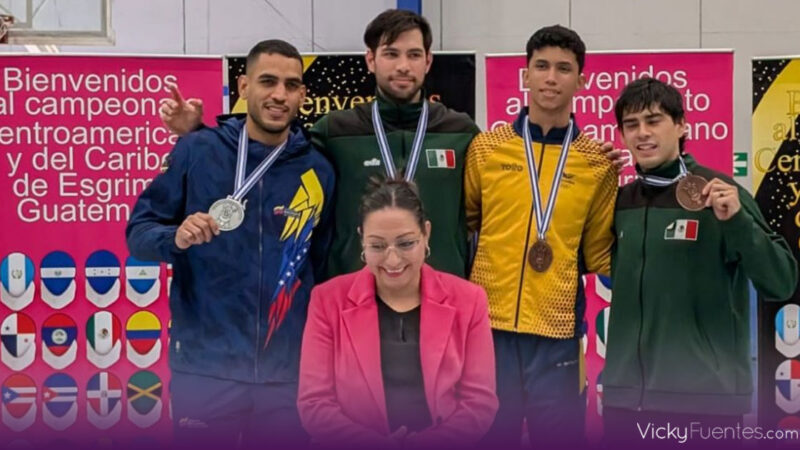 Gibrán Zea, esgrimista poblano, conquista medalla de oro en Guatemala 2025