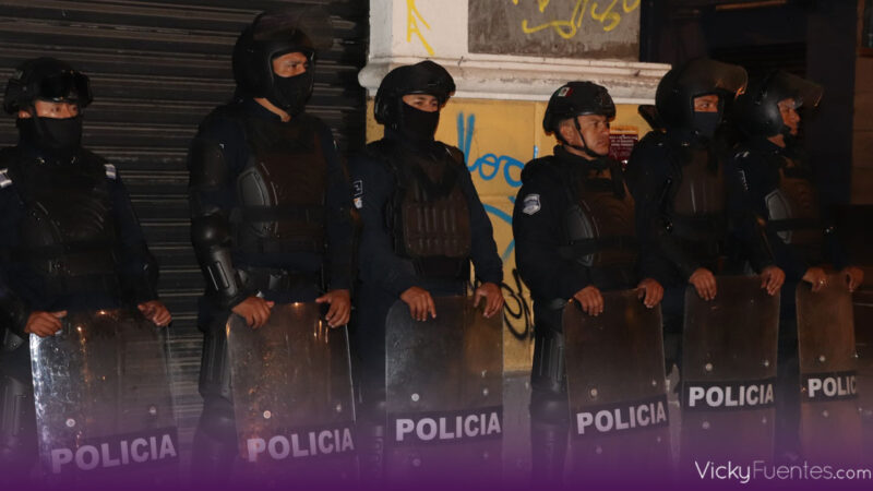 Ayuntamiento de Puebla realiza operativo para reordenar el comercio popular en el Centro Histórico