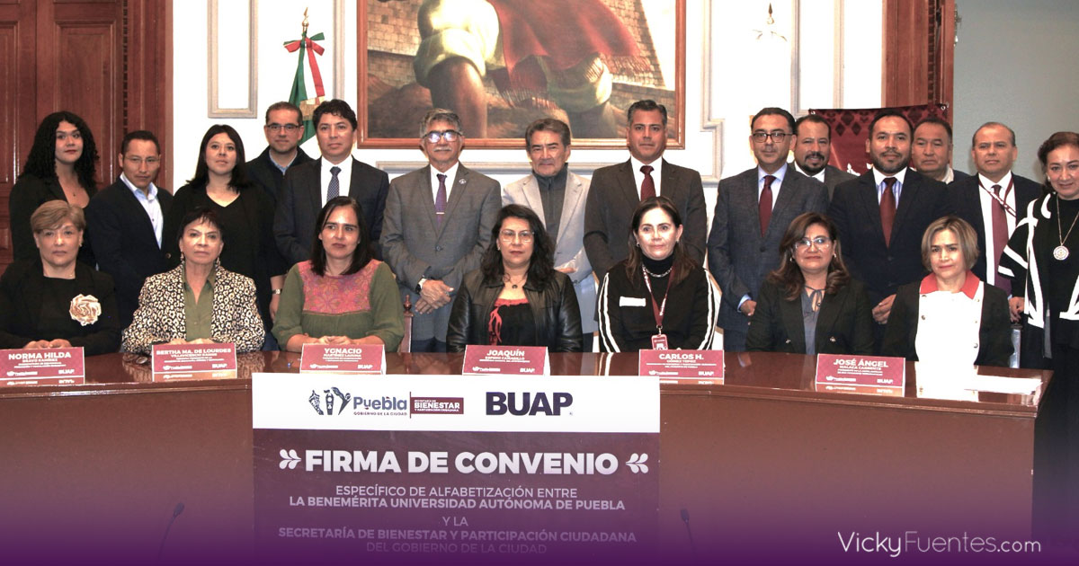 Gobierno de Puebla y BUAP lanzan programa de alfabetización en zonas marginadas