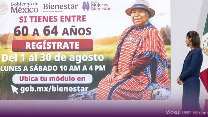 Inicia registro a la Pensión Mujeres Bienestar para mexicanas de 60 a 64 años