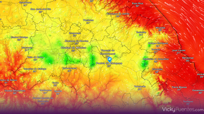 Lluvias fuertes, granizo y calor extremo afectan a Puebla y México este fin de semana