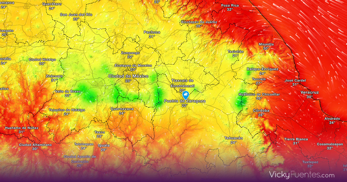 Lluvias fuertes, granizo y calor extremo afectan a Puebla y México este fin de semana