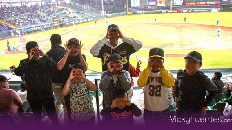 Niñas y Niños de Juntas Auxiliares de Puebla Disfrutan del Béisbol con Pericos y el IMDP