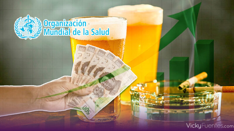 OMS plantea subir 50% el precio de tabaco, alcohol y refrescos al 2035