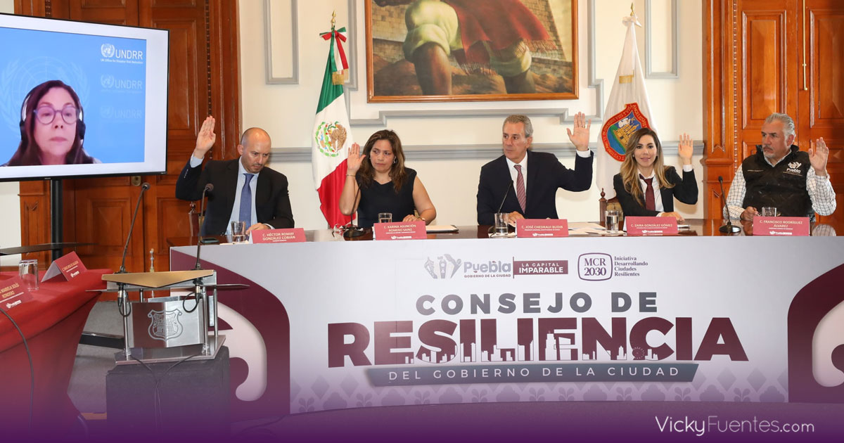 Puebla instala primer Consejo de Resiliencia Municipal para enfrentar desastres