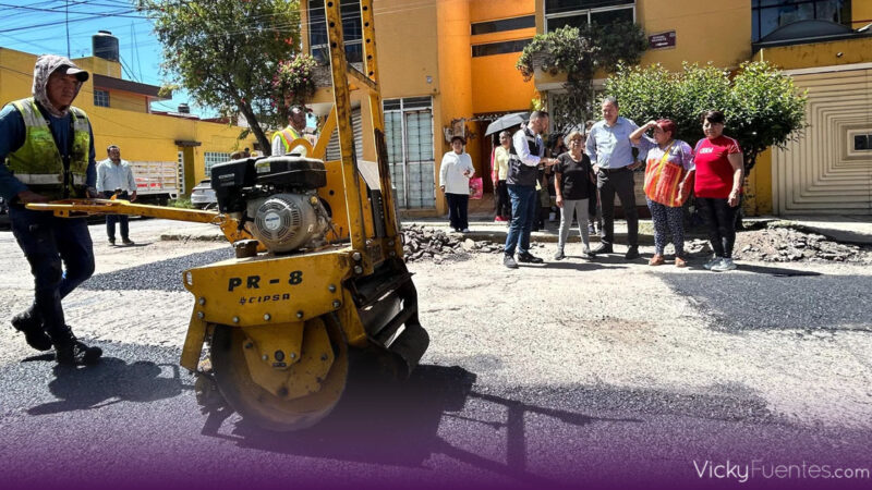 Supervisa Ayuntamiento de Puebla campaña Bacheando en juntas auxiliares