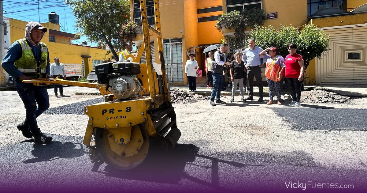 Supervisa Ayuntamiento de Puebla campaña Bacheando en juntas auxiliares
