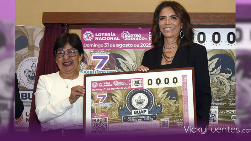 BUAP cumple 200 años y Lotería Nacional lanza billete conmemorativo