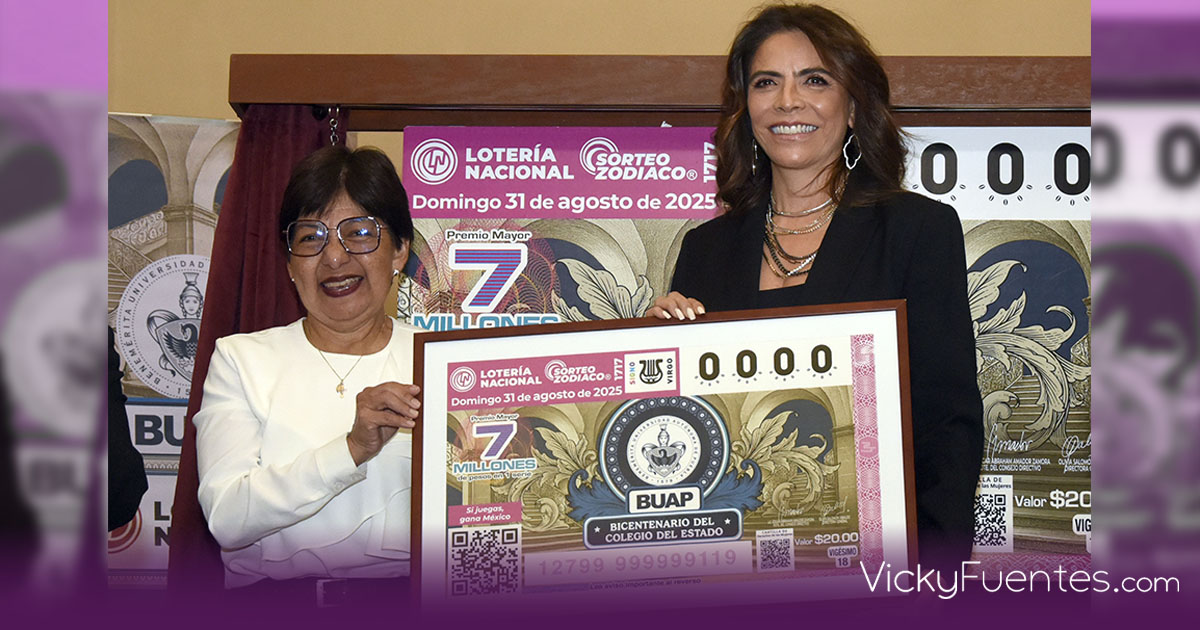 BUAP cumple 200 años y Lotería Nacional lanza billete conmemorativo