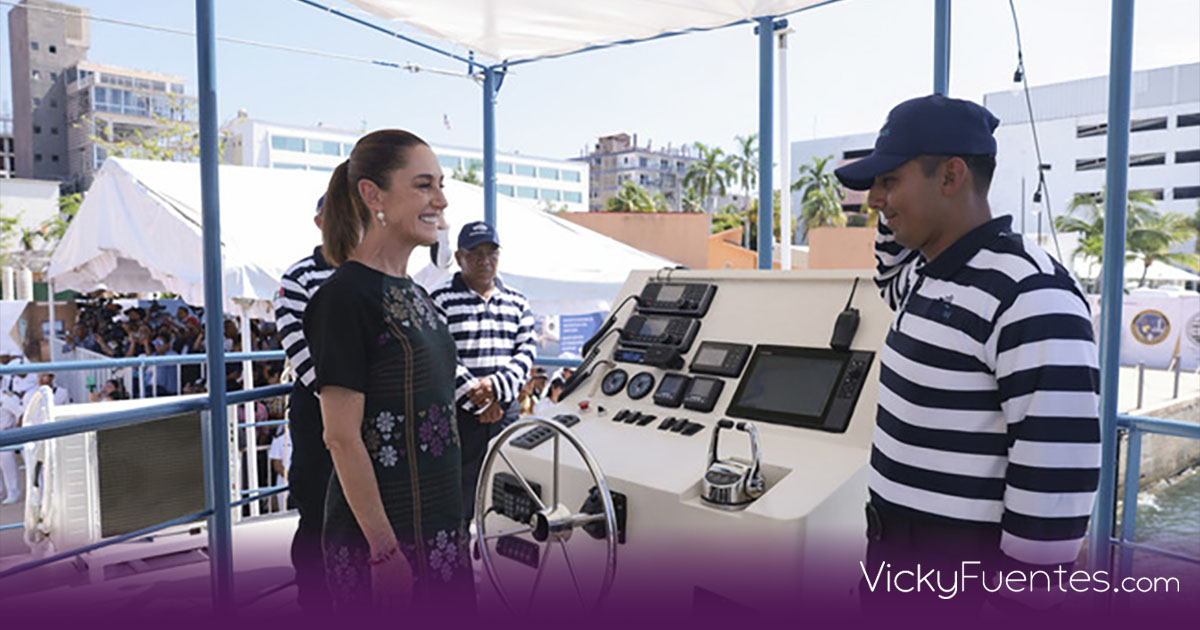 Claudia Sheinbaum inaugura el Marinabús en Acapulco como símbolo de reconstrucción tras huracanes