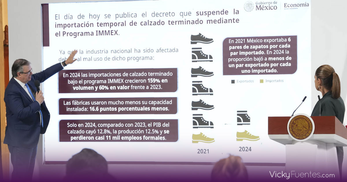 Gobierno de México prohíbe importación de calzado y alcohol para frenar impacto en la industria