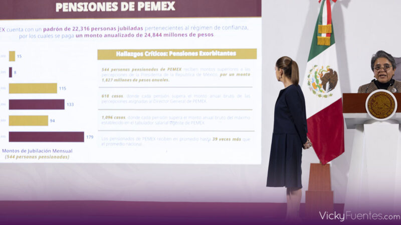 Gobierno detecta pensiones de hasta 1 millón de pesos en el sector público