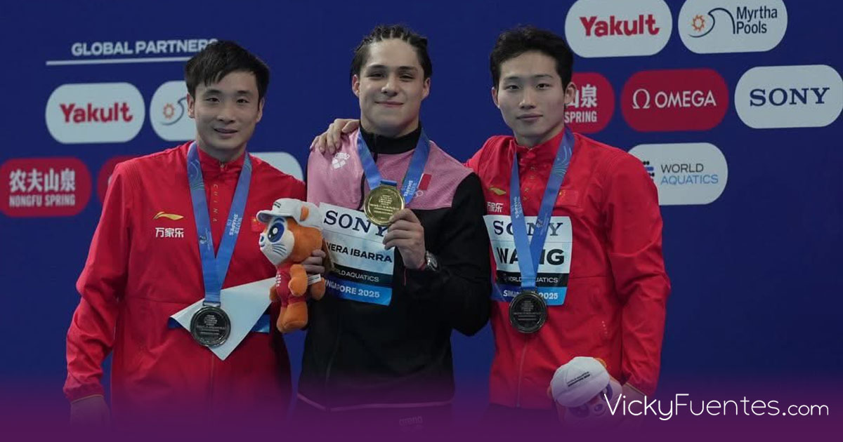 Osmar Olvera gana oro histórico en Mundial de Clavados Singapur 2025