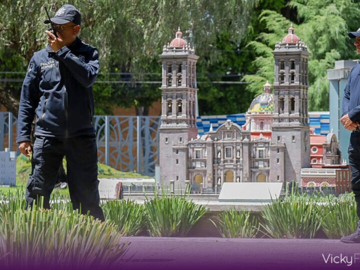 Policía Auxiliar refuerza la vigilancia en 24 parques de Puebla