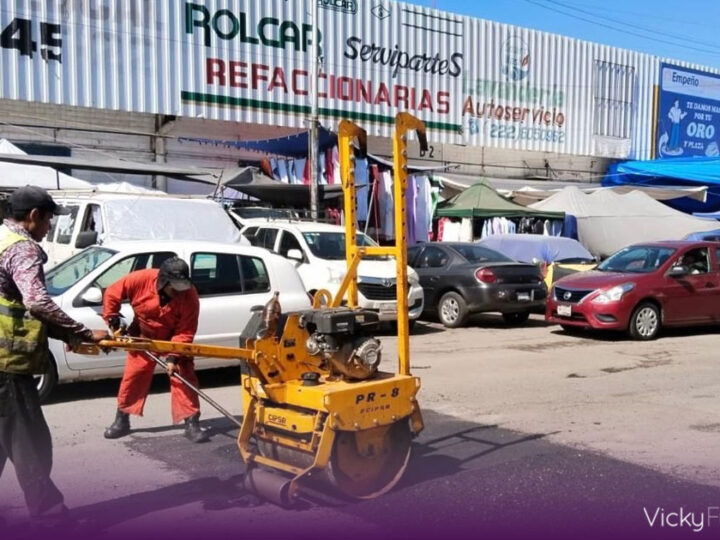 Puebla lanza campaña permanente de bacheo para mejorar vialidades y movilidad urbana