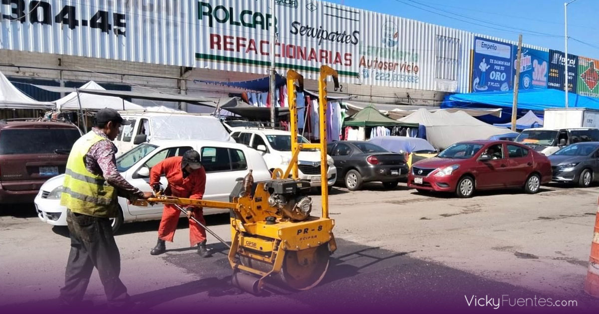 Puebla lanza campaña permanente de bacheo para mejorar vialidades y movilidad urbana