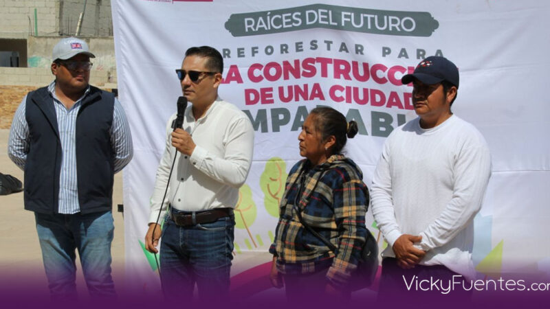 Puebla impulsa reforestación con más de 1,200 árboles nativos en la capital