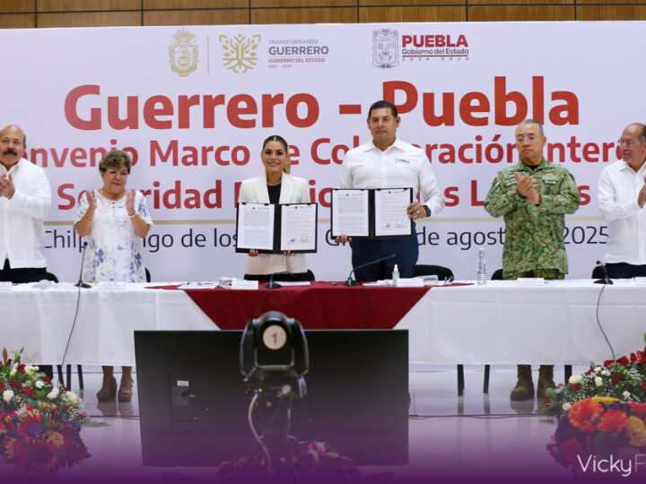 Puebla y Guerrero sellan convenio de seguridad para blindar la frontera común