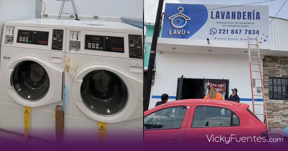 Robo en lavandería Lavo+ en Puebla retrasa su apertura, pero logra reponerse