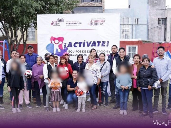 San Andrés Cholula impulsa la salud y convivencia con entrega de juegos y ejercitadores
