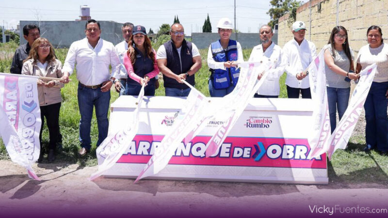 San Andrés Cholula inicia adoquinamiento en San Rafael Comac con 3.5 mdp