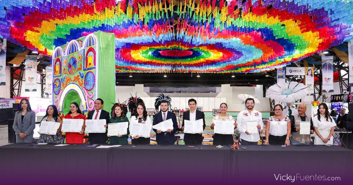 San Andrés Cholula y Huamantla firman convenio para impulsar feria de arte efímero 2025