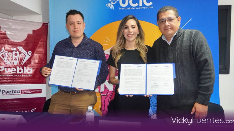Gobierno municipal de Puebla y UCIC firman convenio por la igualdad de género en la educación